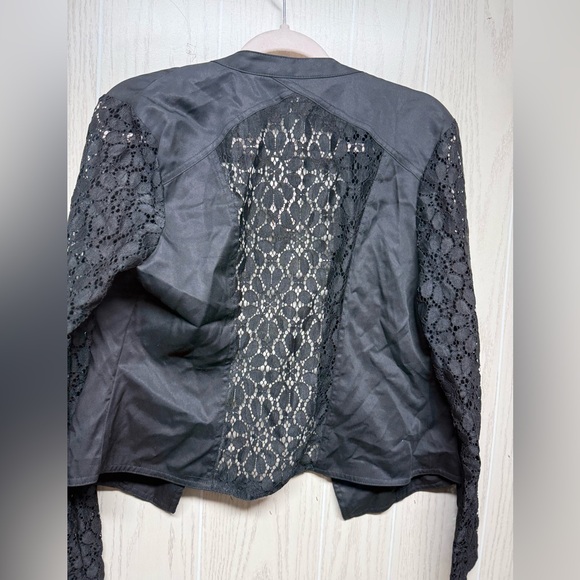NWT candie's black lace jacket sz Lg - Picture 5 of 5